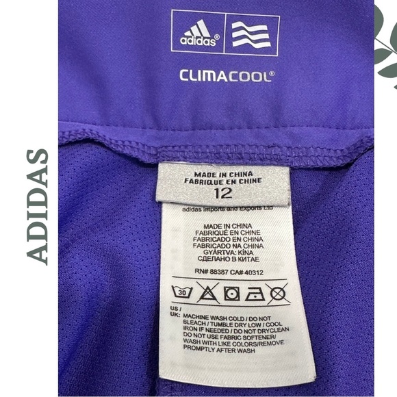 🛍️3/$40 Adidas ClimaCool Performance Skort | Purple Stretch Activewear | Size 12 - Picture 6 of 7
